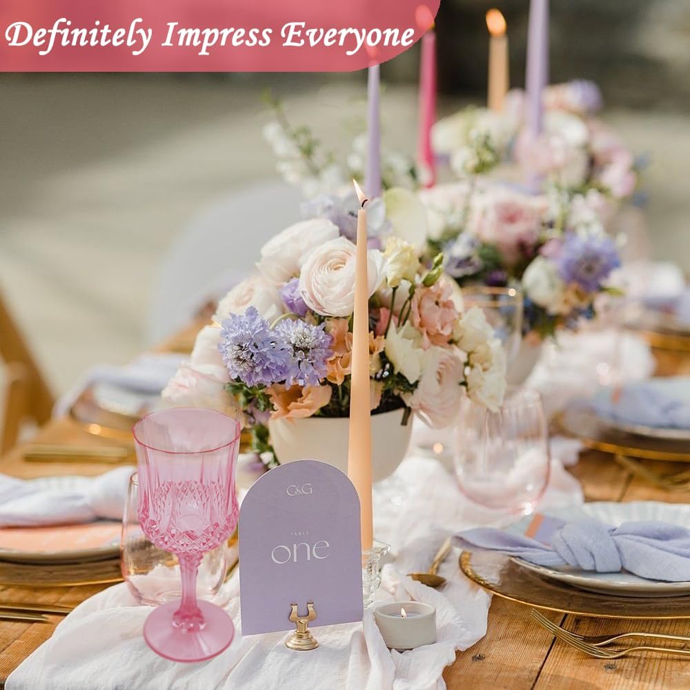 Plastic Wine Glasses，Plastic Goblets Vintage Style Cordial Drinking Glasses for Wedding Reception