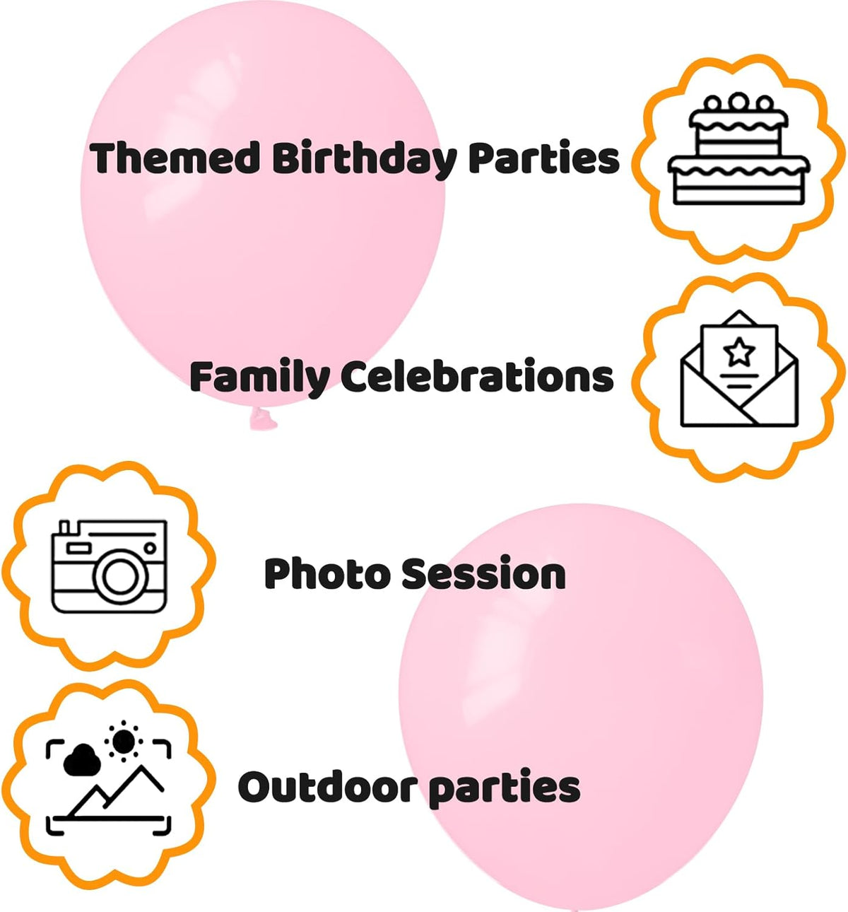 110pcs Hot Pink Balloon 12 inch, Hot Pink Latex Balloons for Birthday Party Baby Shower