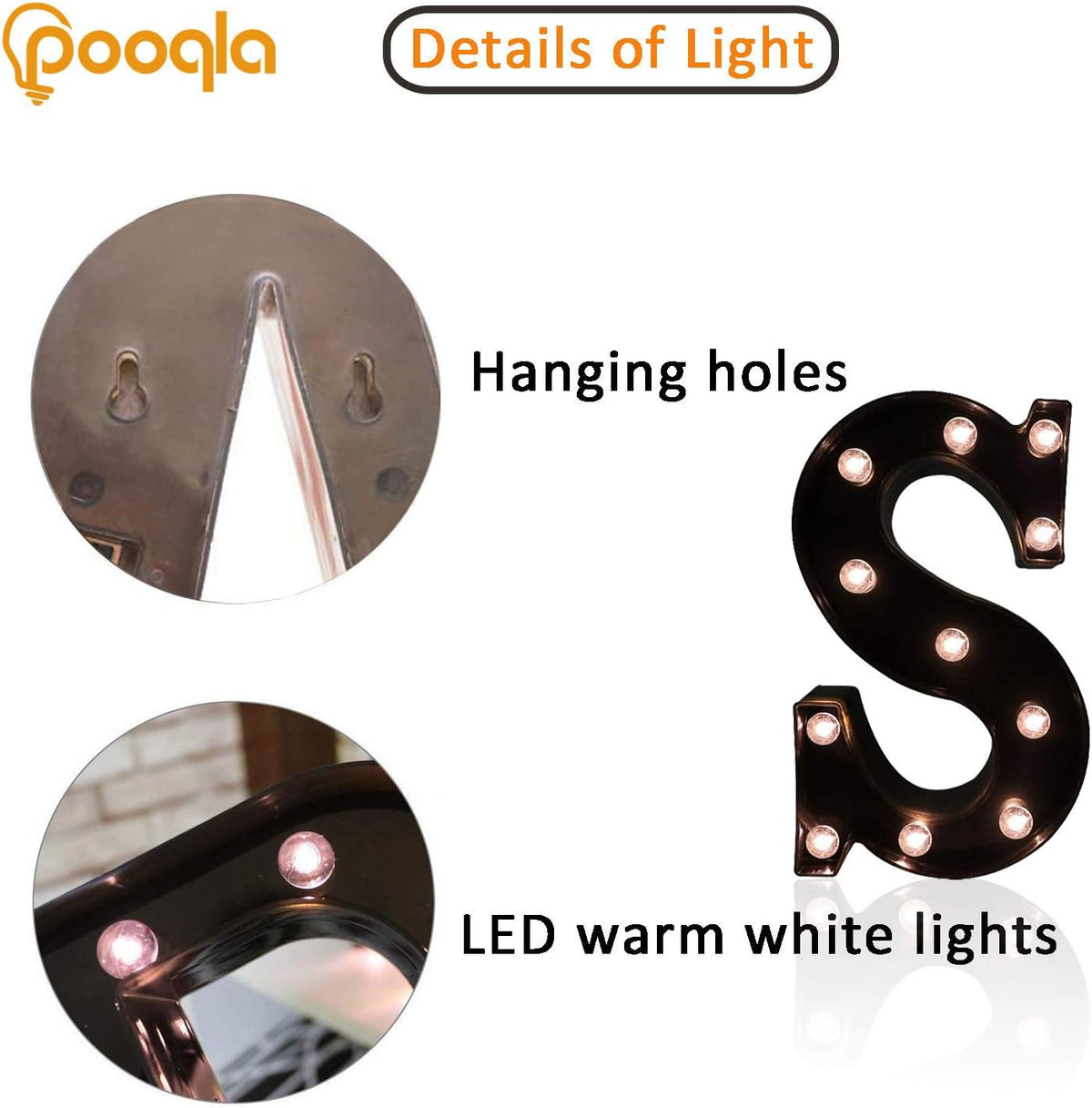 LED Illuminated Letter Marquee Signs - Alphabet Letters Lights for Wedding Birthday Party Christmas