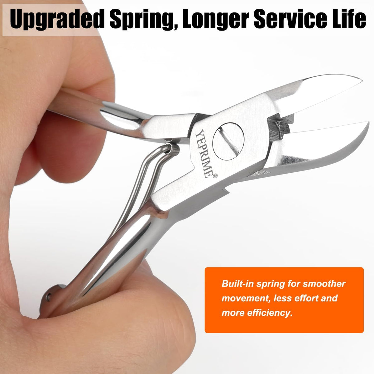 Podiatrist Toenail Clippers, Super Sharp and Wear-resistant Toe Nail Cutters for Thick and Ingrown