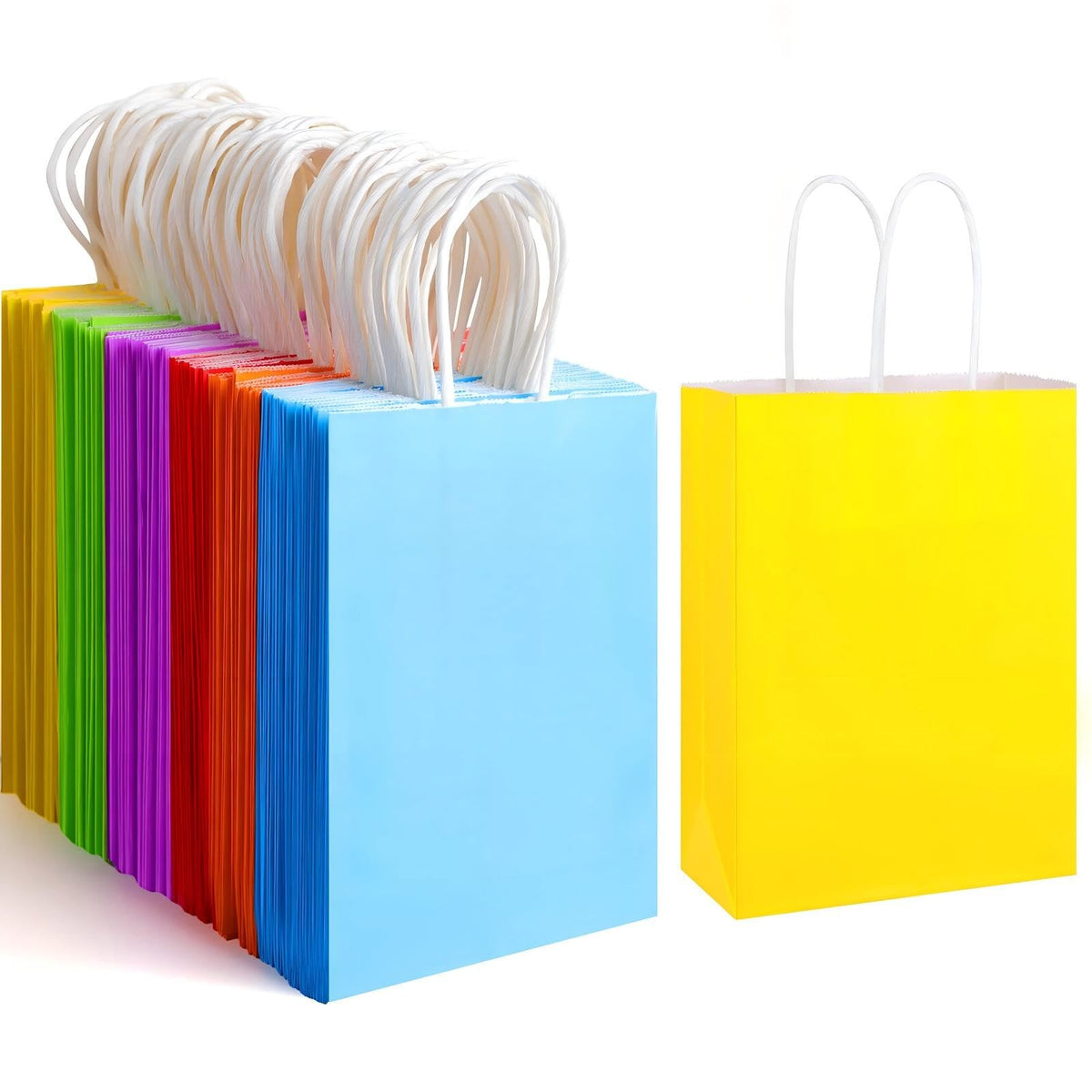 XPCARE 32Pcs Paper Gift Bags 5.25x3.25x8.25'' Kraft Paper Party Favor Bags
