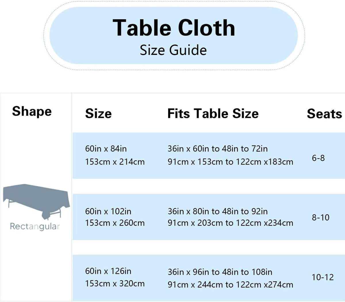 FINDYOU 10 Pack White Table Cloth Rectangle Table 60 x 102 Inch Tablecloths for 6 Foot Rectangle