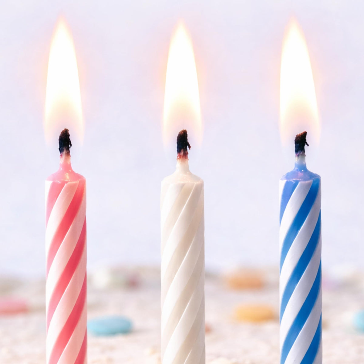 144 Count Birthday Candles Bulk – Birthday Candles for Cake, Mixed Colors Spiral Candles, Unscented