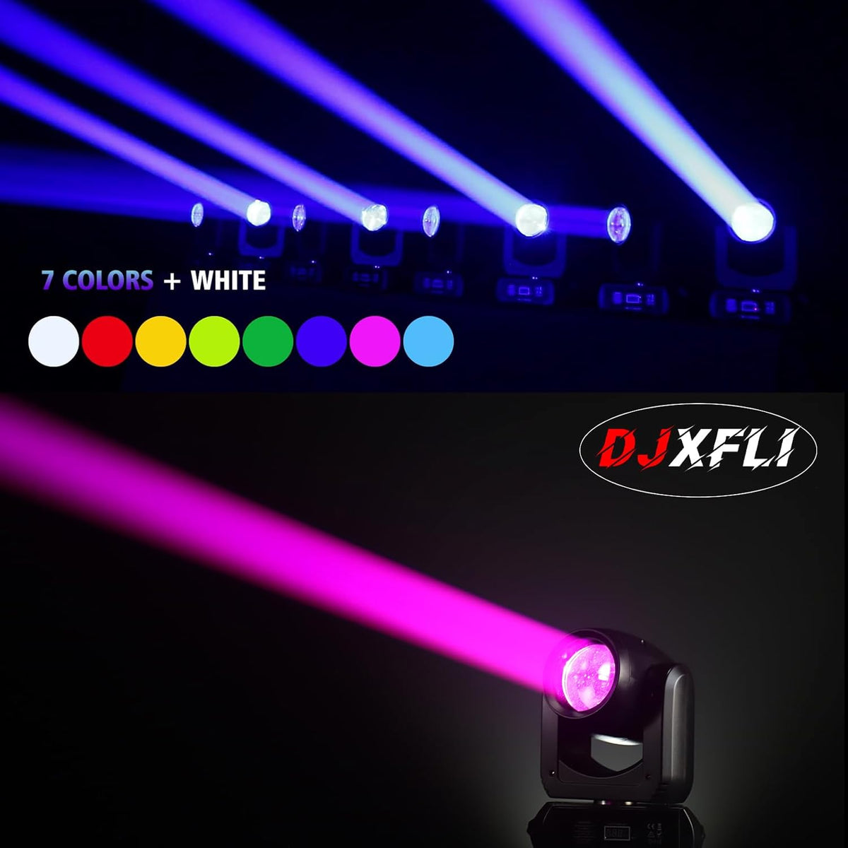 150W Moving Head DJ Lights LED Stage Light Beam Spot Wash 8 Gobos 8 Colors Stage Lighting DMX 512