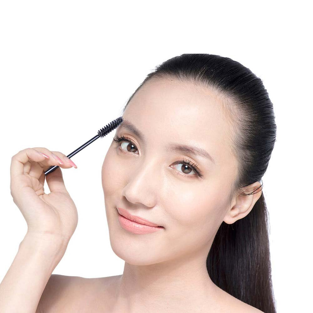 BTYMS 100 Pcs Disposable Eyelash Spoolies Brush Mascara Applicator Lash Wand Lashes Brush Eyebrow