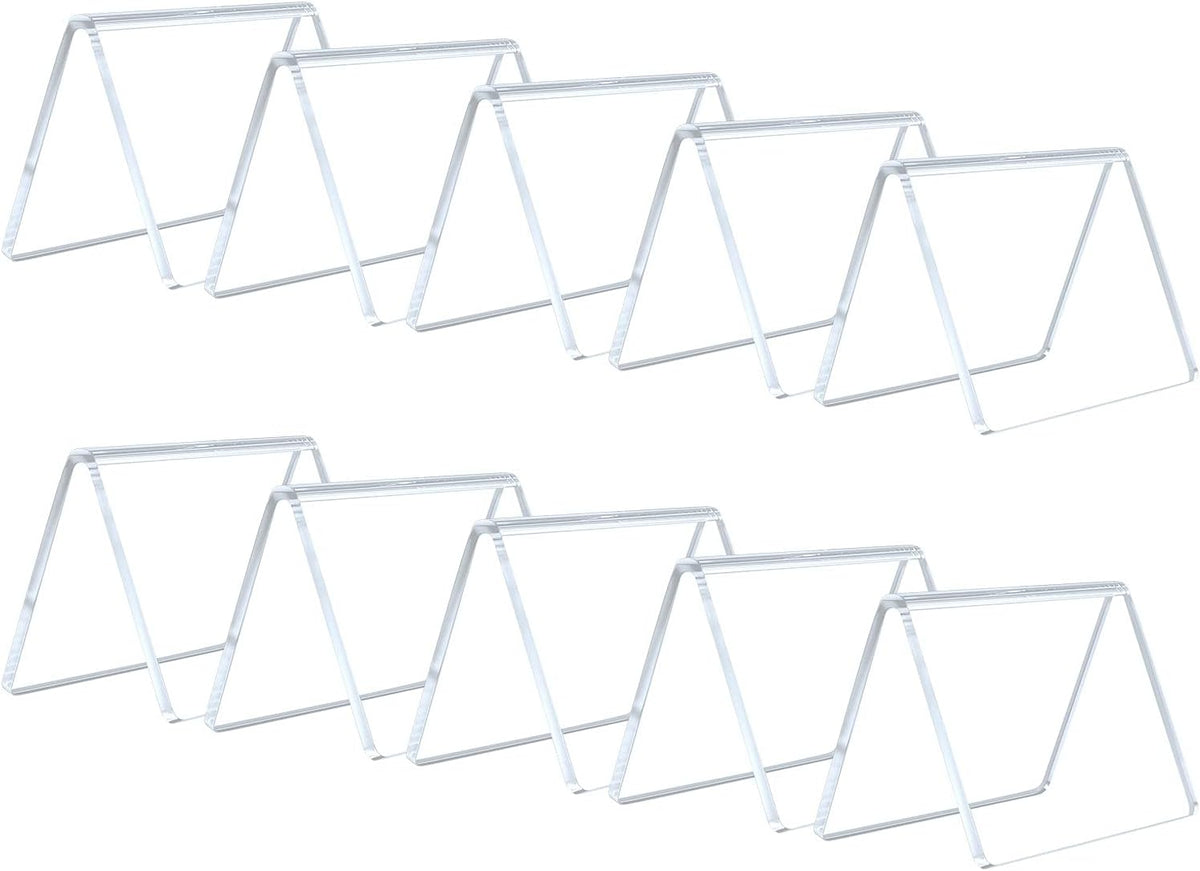 AITEE Mini Tabletop Chalkboard Signs - 10 Pack Acrylic Mini Chalkboard Signs for Food, Weddings