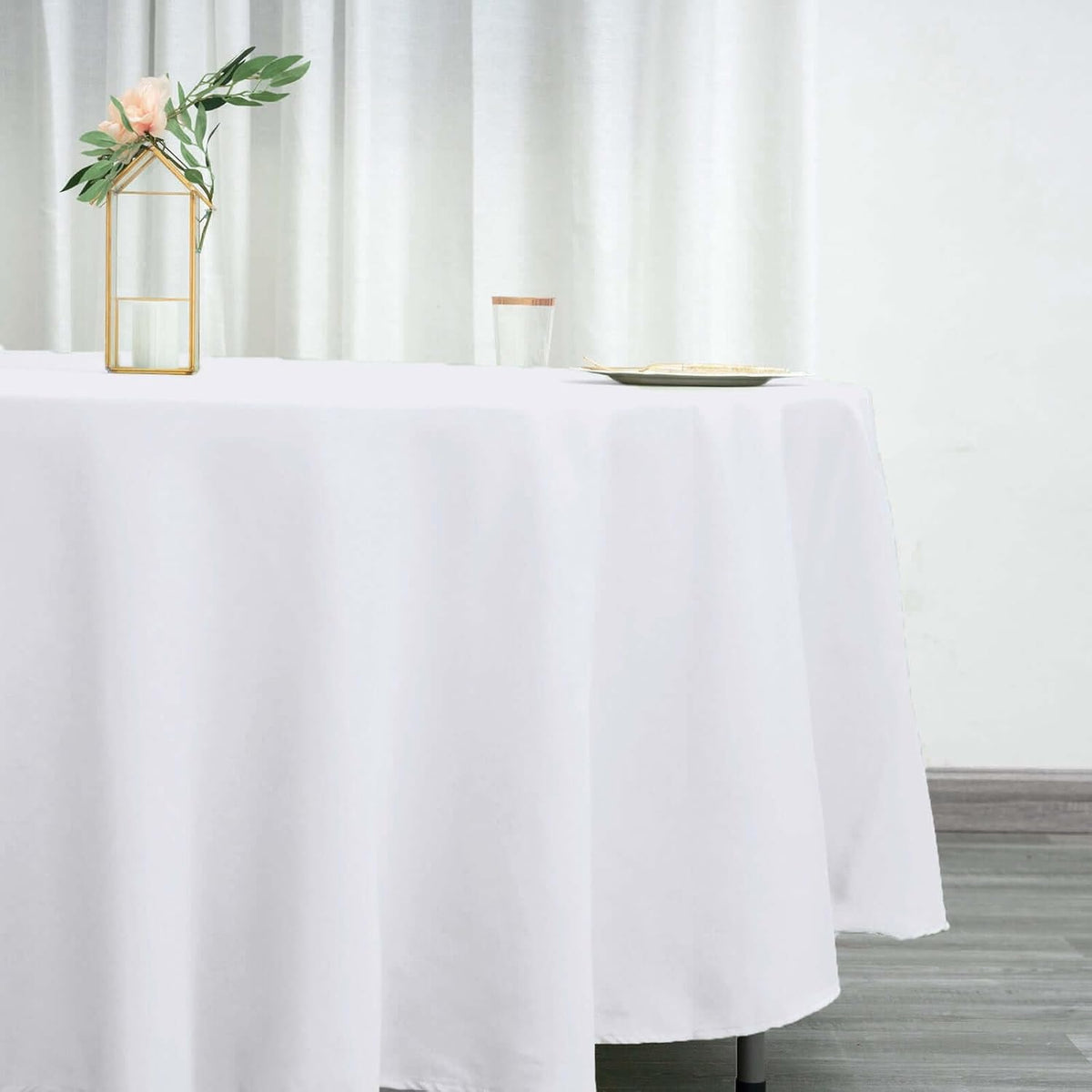 Efavormart Round Tablecloth, 108 Inch Stain & Wrinkle Resistant Washable Table Cloth, Decorative
