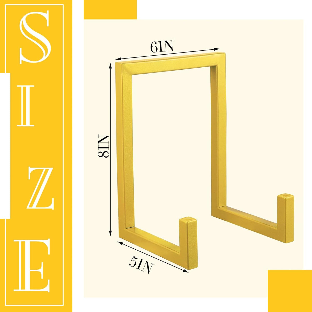 Sweetude 2 Pcs Large Plate Stands for Display Metal Frame Plate Holder Display Stand Decorative