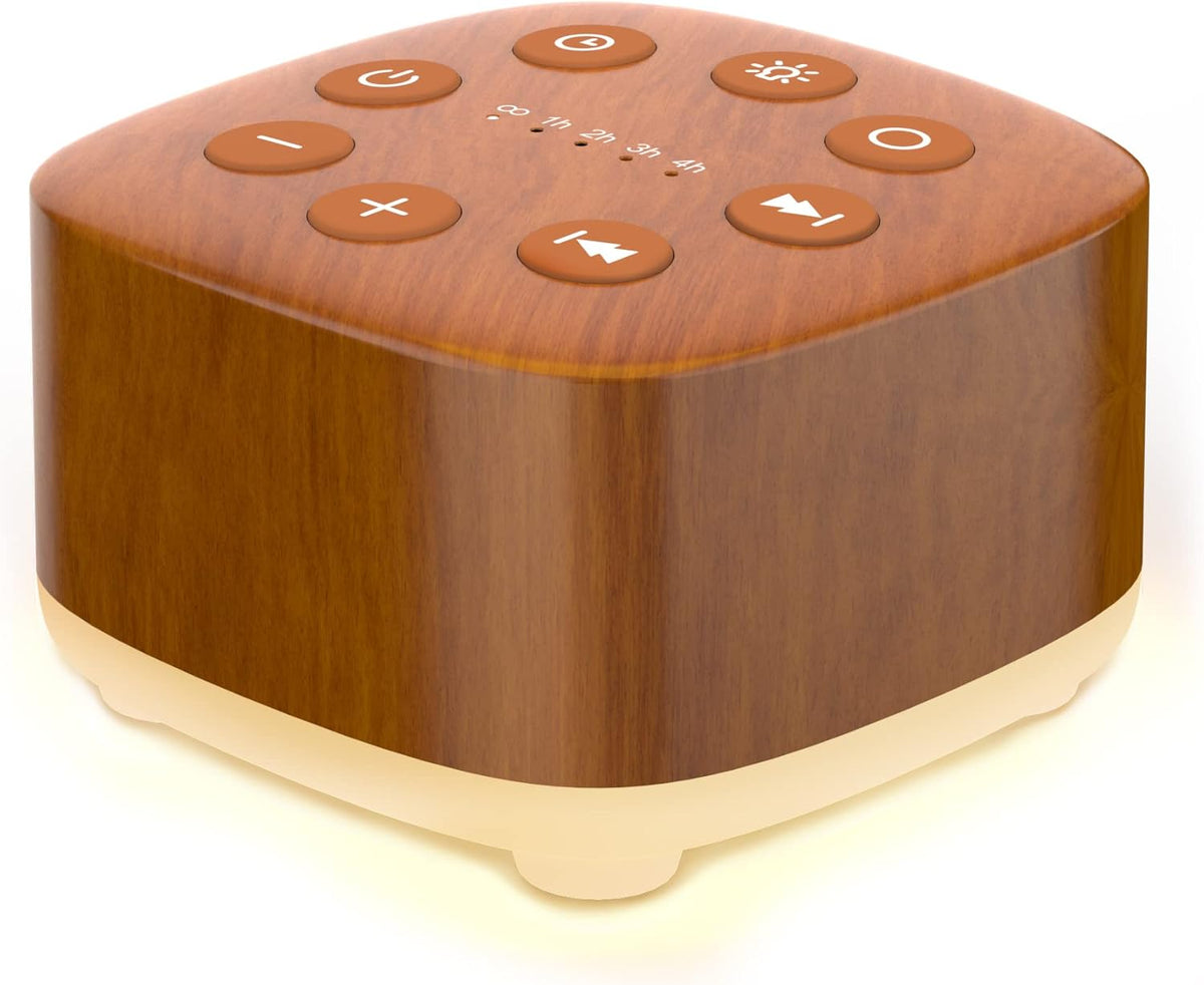 Meditation White Noise Machine Sound Machine 30 Soothing Sounds 12 Night Light 5 Auto-Off Timer