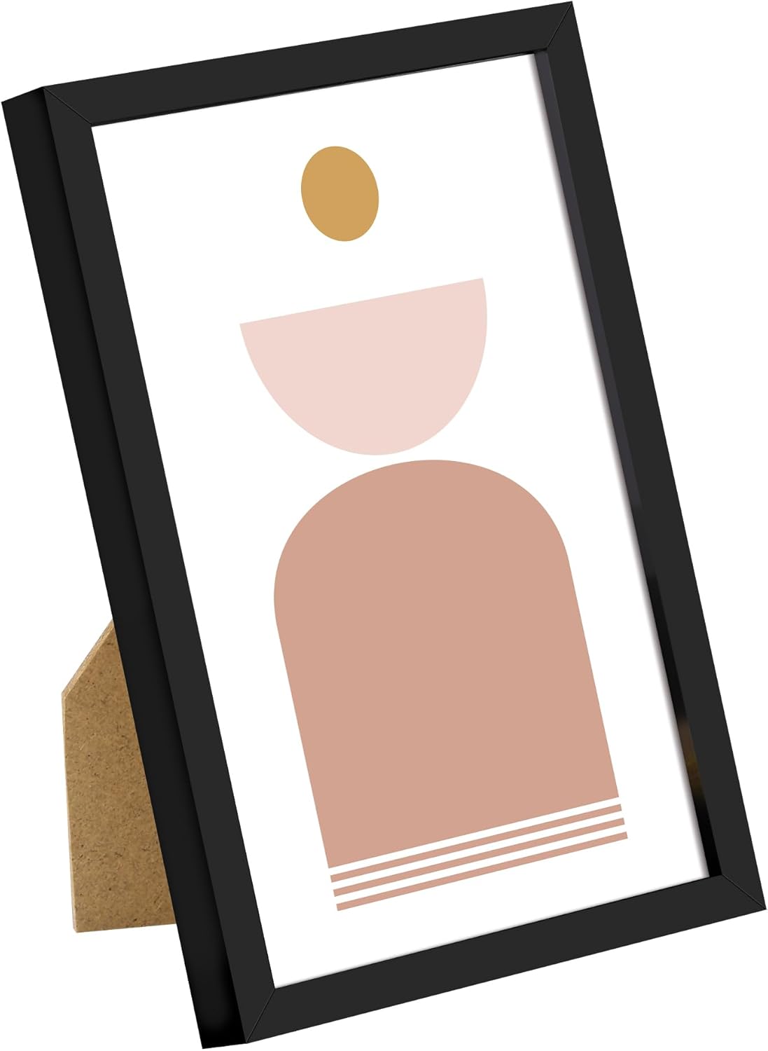 upsimples 4x6 Picture Frame Set of 3, Made of High Definition Glass for 4 x 6, Wall and Tabletop