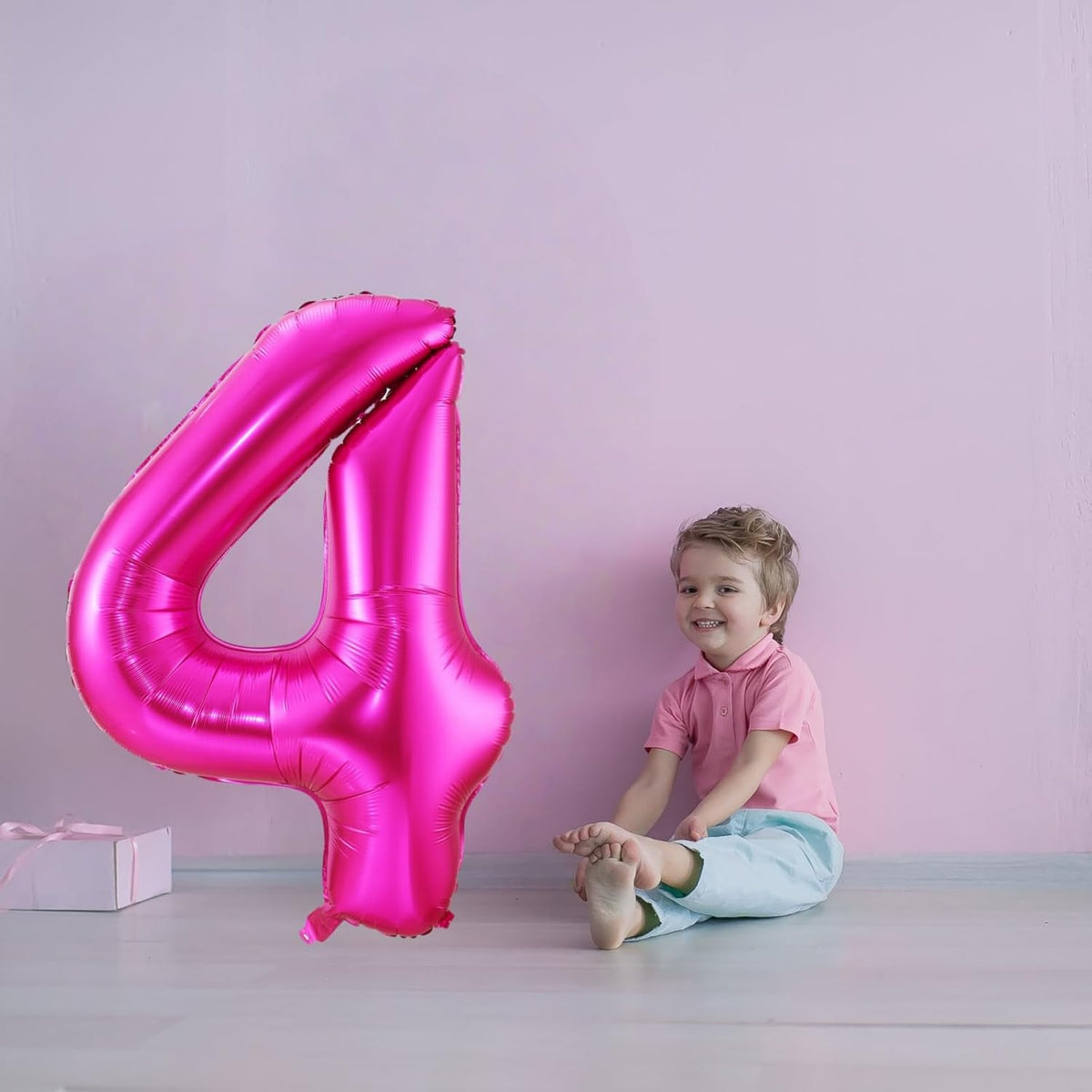 Hot Pink 8 Balloon,40 Inch Number 8 Balloon,8 Birthday Balloon Decorations, Foil Mylar Helium 8