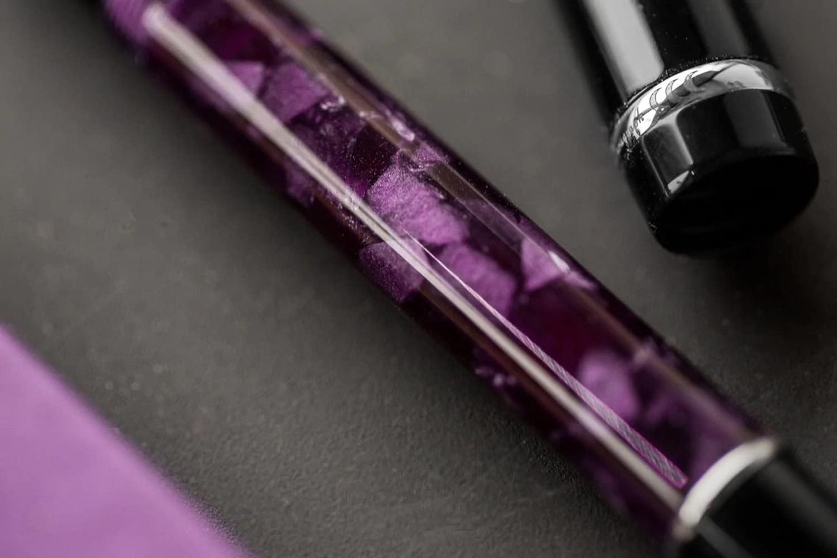 Conklin Duragraph Fountain Pen Purple Nights - Extra Fine Nib, Precision Writing Instrument with