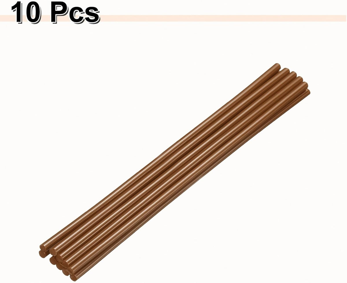 HARFINGTON 10pcs Hot Glue Sticks 0.28" Dia x 11.81" Long EVA Mini Hot Melt Adhesive Glue Stick for