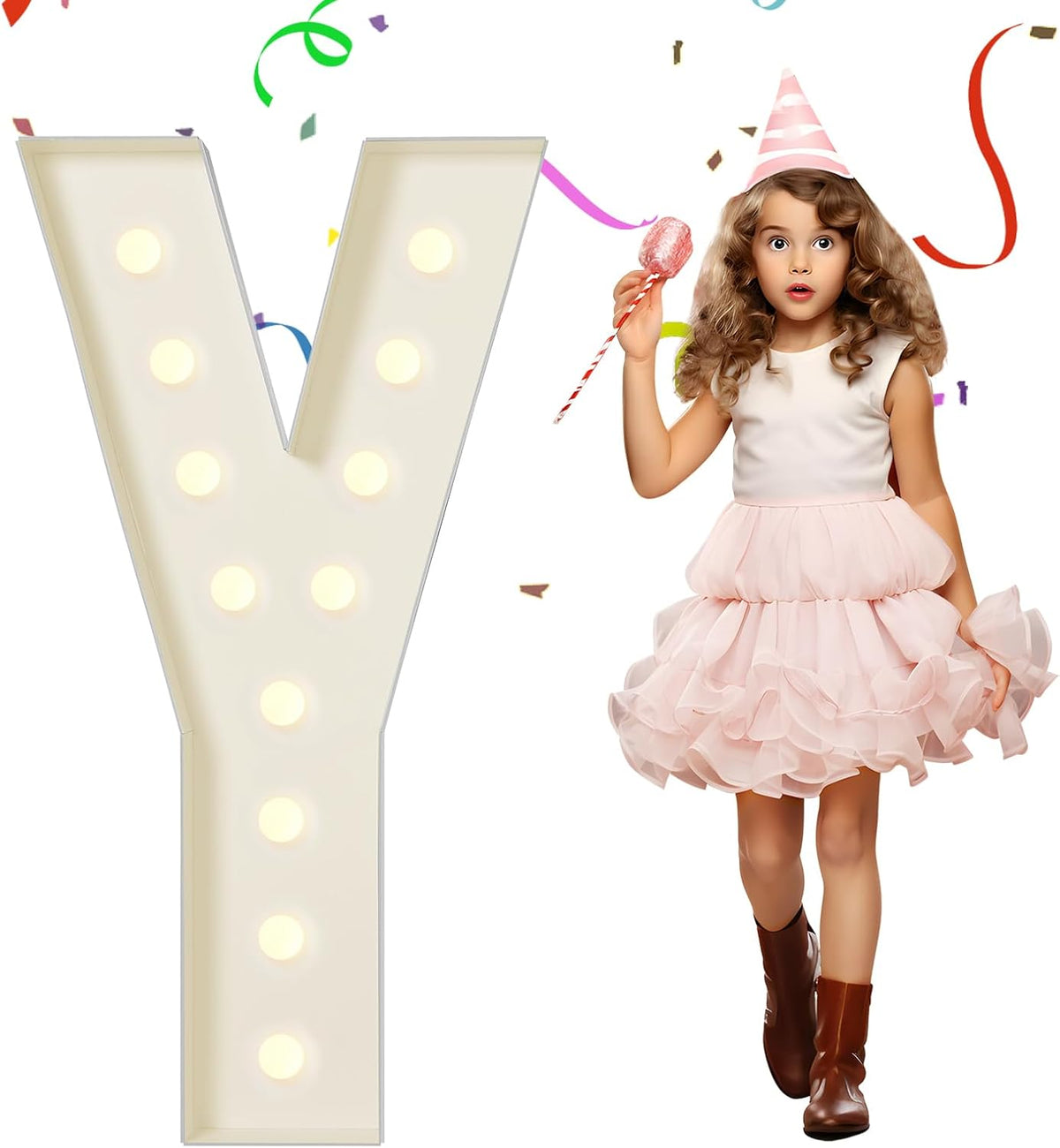 EUFONY Marquee Letters 4 Feet Tall, 4 FT Marquee Light Up Letters, Giant Light Up Letters 4FT for