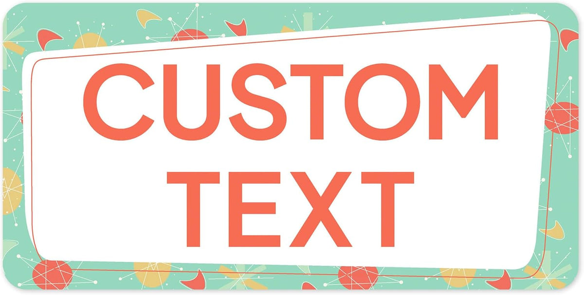 Custom Sign, Custom Street Sign, 11 Font Colors, 13 Font Styles, 4 Hole Options, 22 Sizes, 6x12