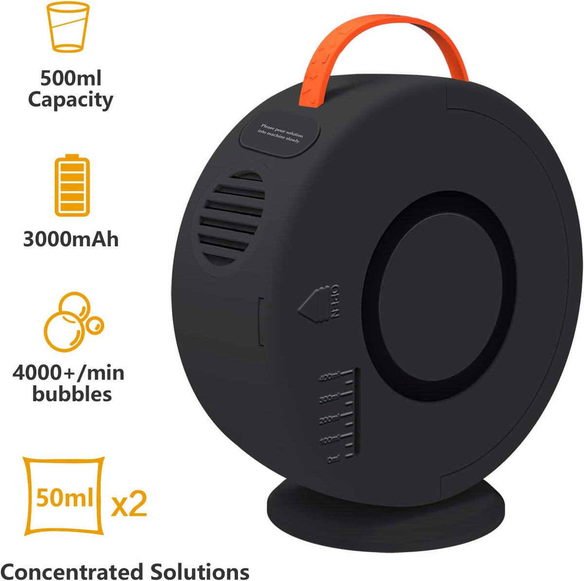 Bubble Machine Automatic Bubble Blower for Kids Toddlers Rechargeable Battery Portable Bubble Maker