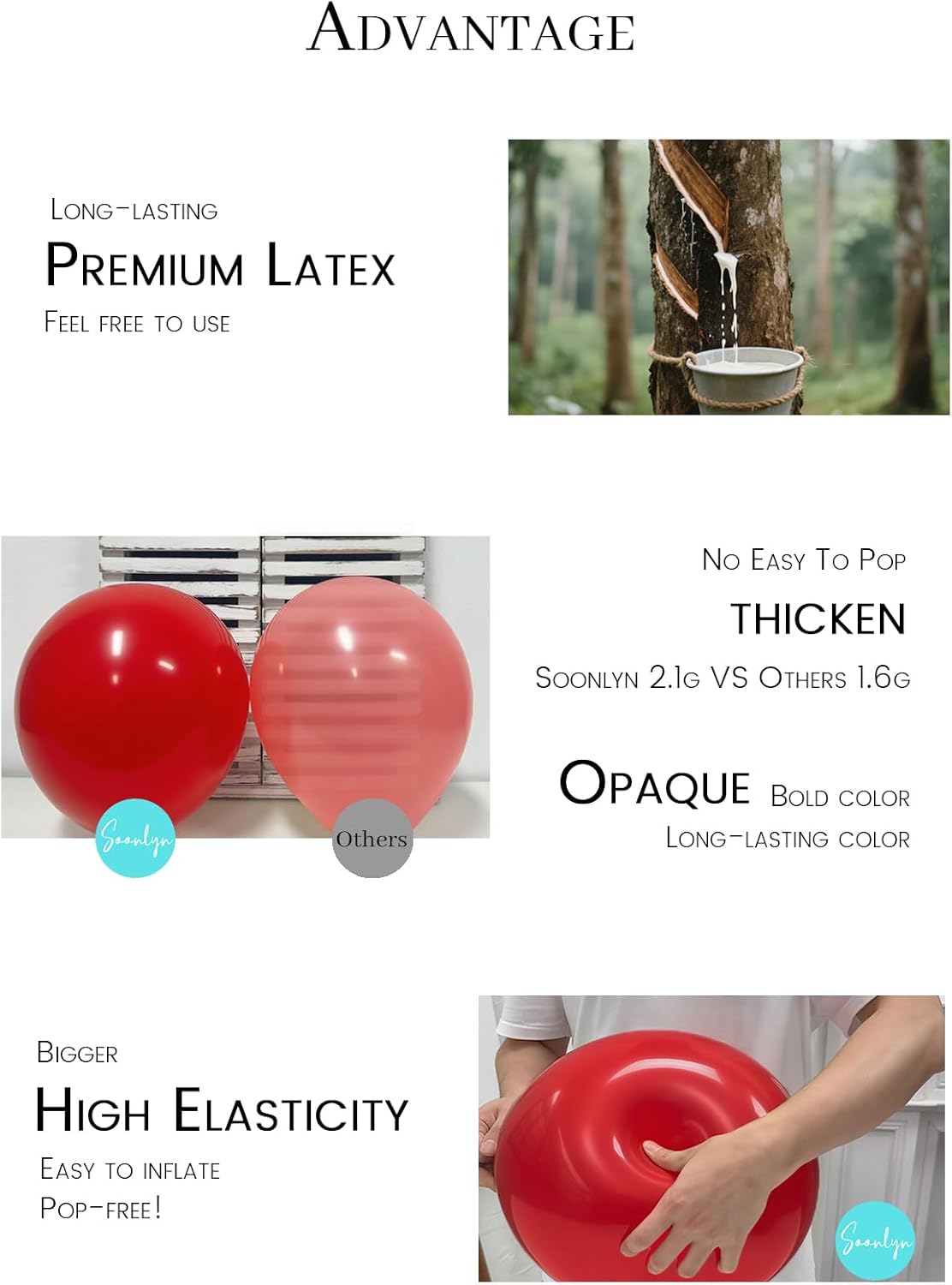 Soonlyn Cherry Balloons Arch kit 200Pcs 12In Cherry Birthday Decorations Red Pink White Balloons