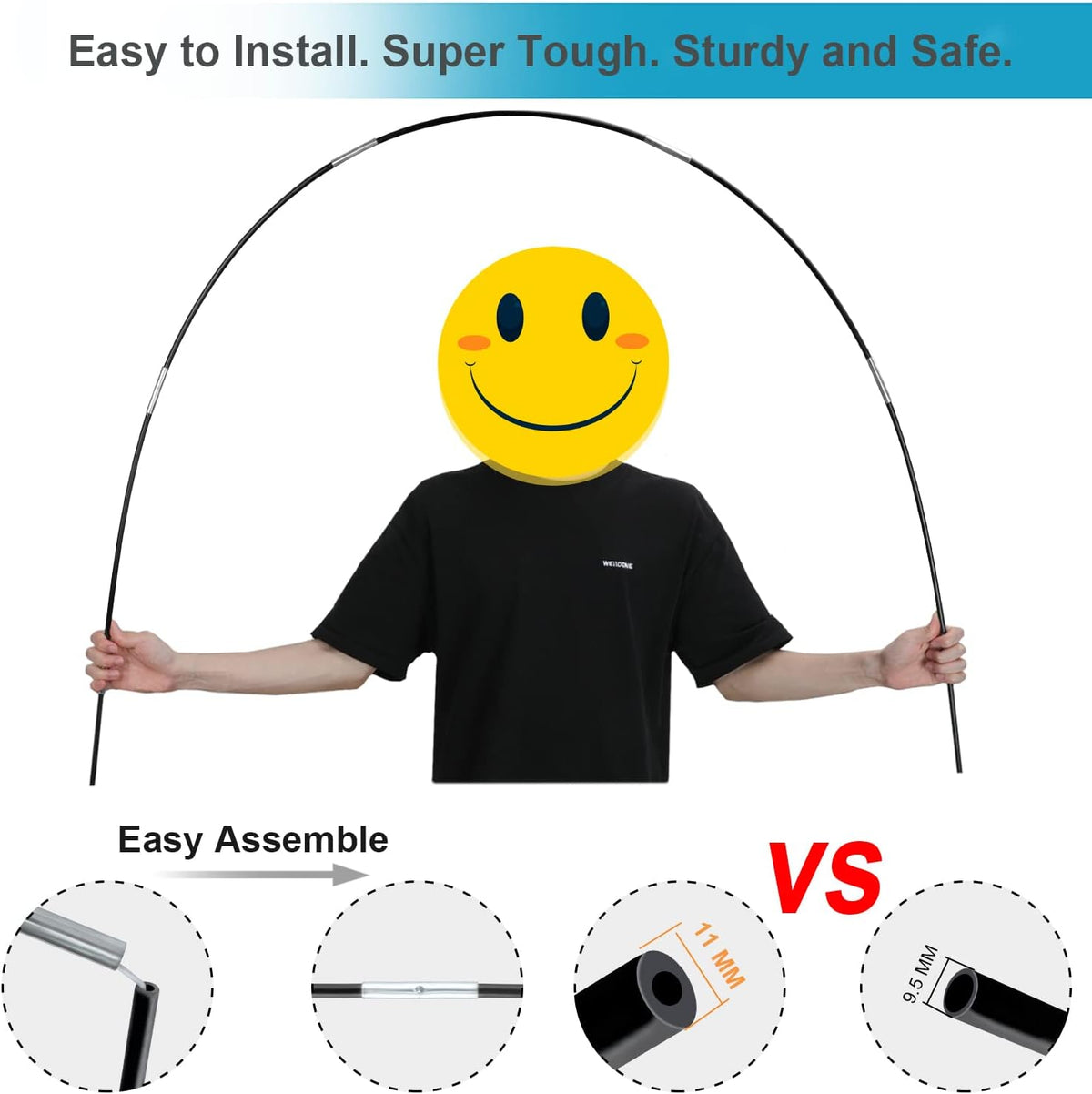 Improved Balloon Arch Kit, 10ft Wide & 9ft Tall Adjustable Balloon Arch Stand with Thicken Water