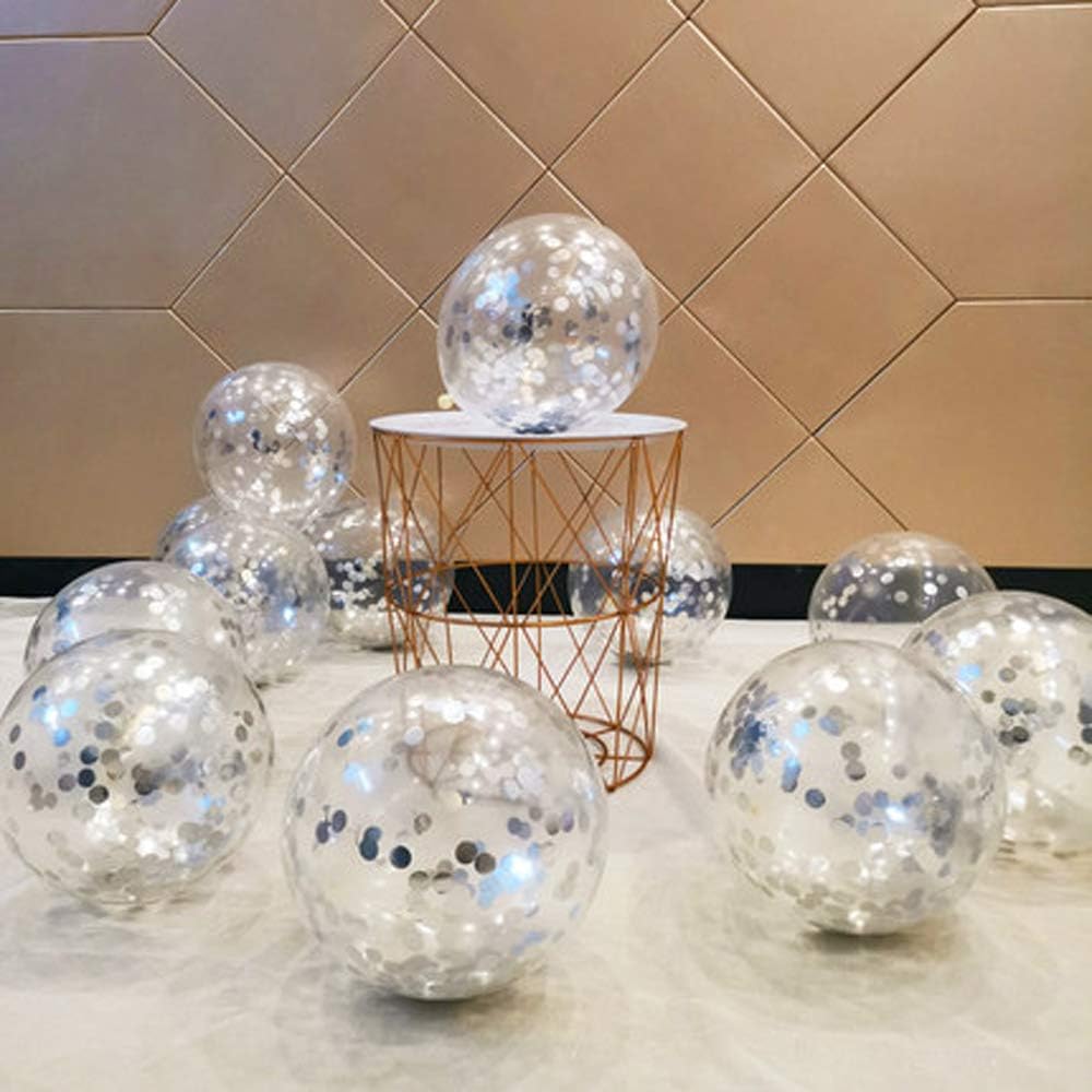 Party Balloons 12inch 50 Pcs Latex Confetti Balloons Birthday Balloons Party Decoration Wedding