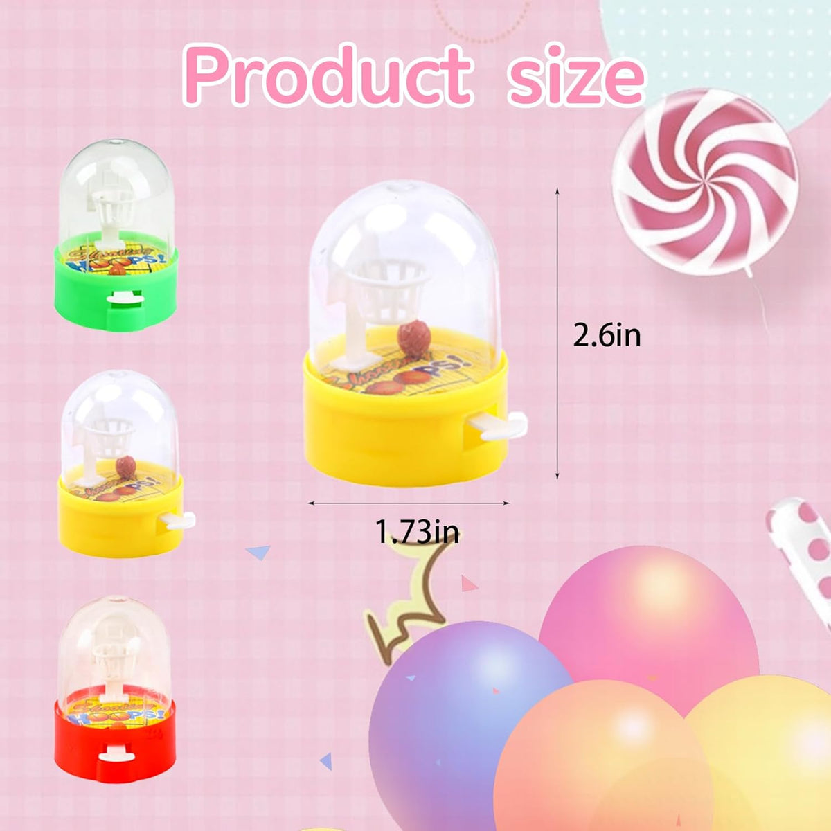 NEEW 12 Pack Mini Finger Basketball Shooting Game, Party Favors Basketball Party Decorations Mini