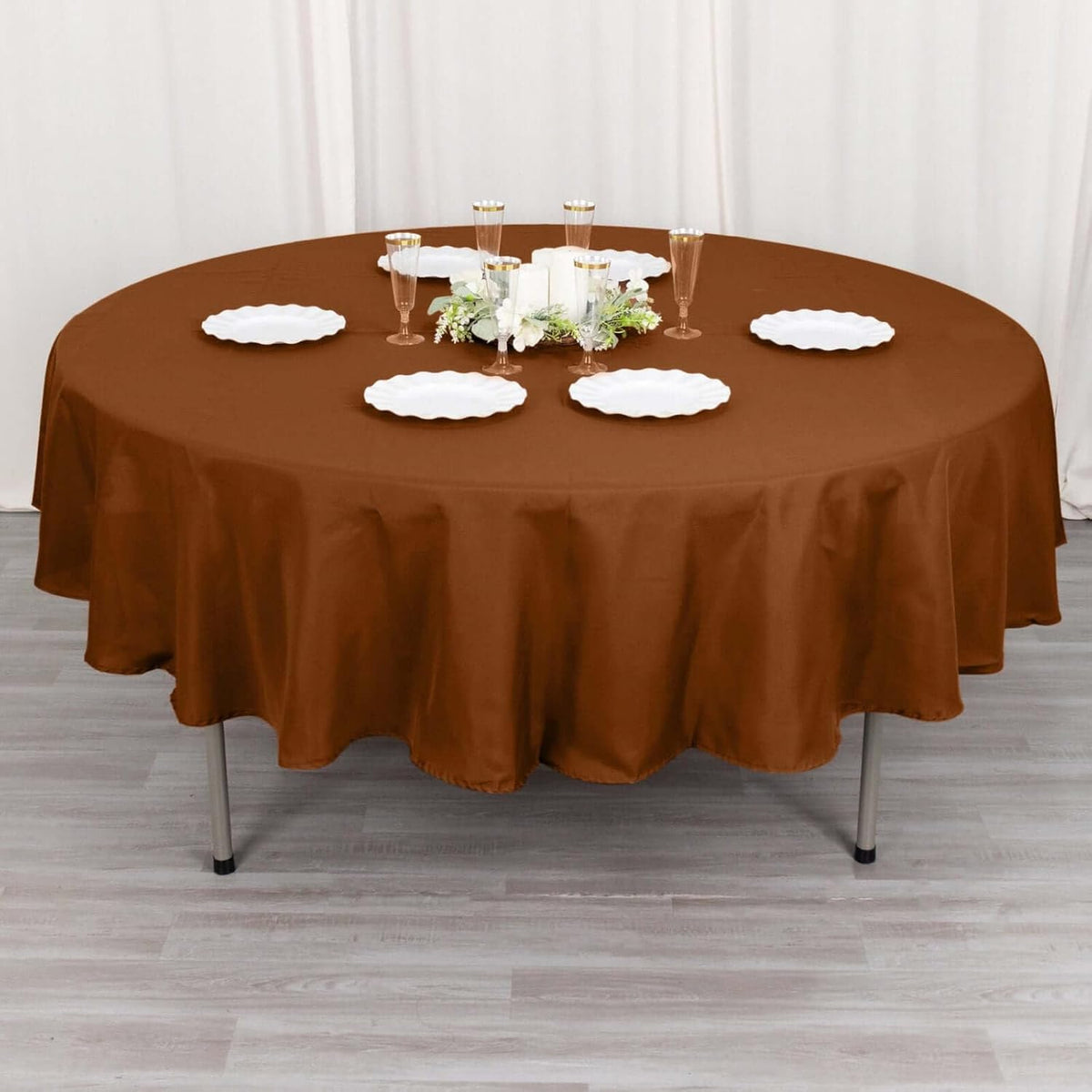 Efavormart Round Tablecloth, 90 Inch Stain & Wrinkle Resistant Washable Table Cloth, Decorative