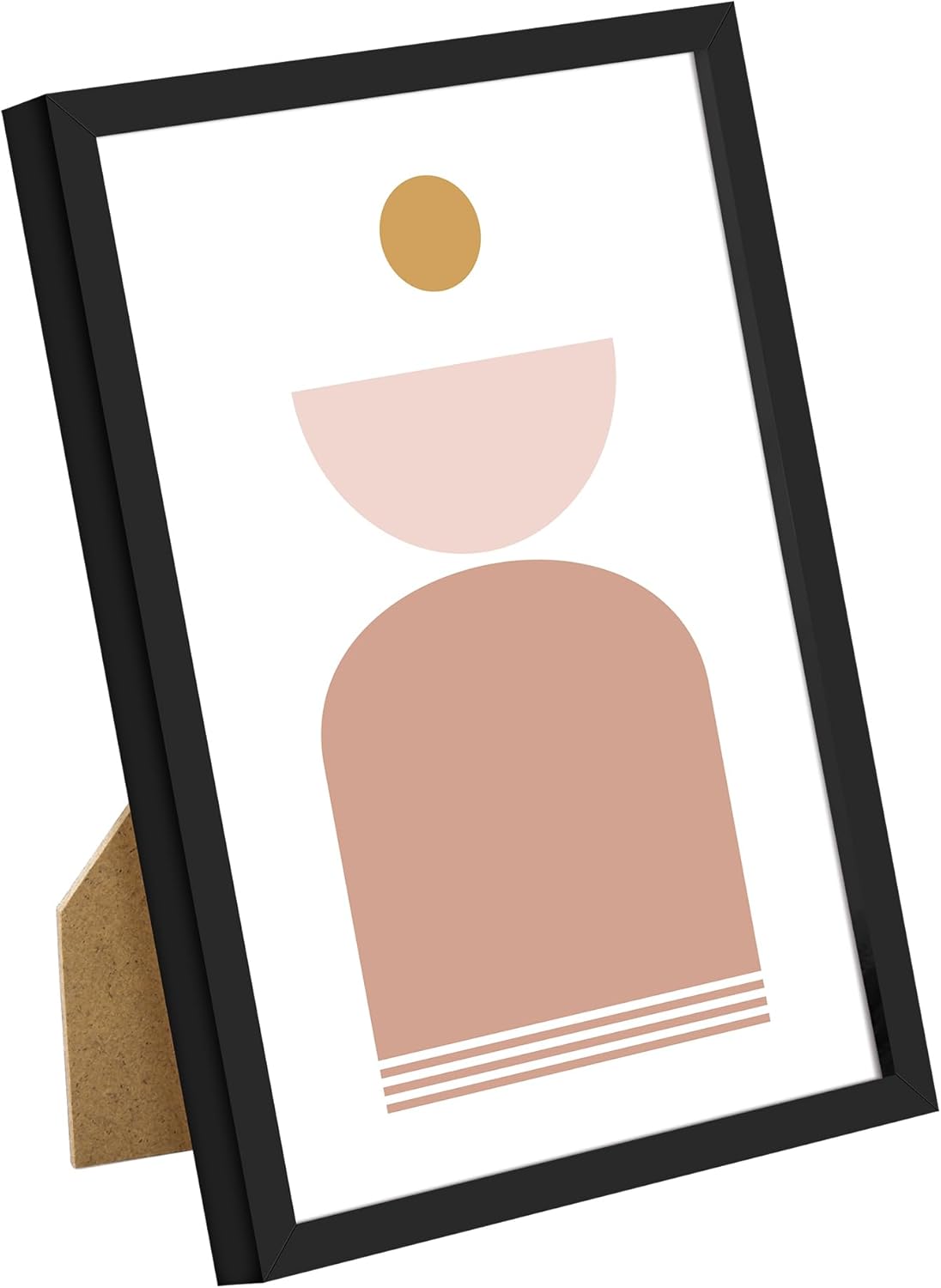 upsimples 5x7 Picture Frame Set of 3, Made of High Definition Glass for 5 x 7 Black Frames, Wall