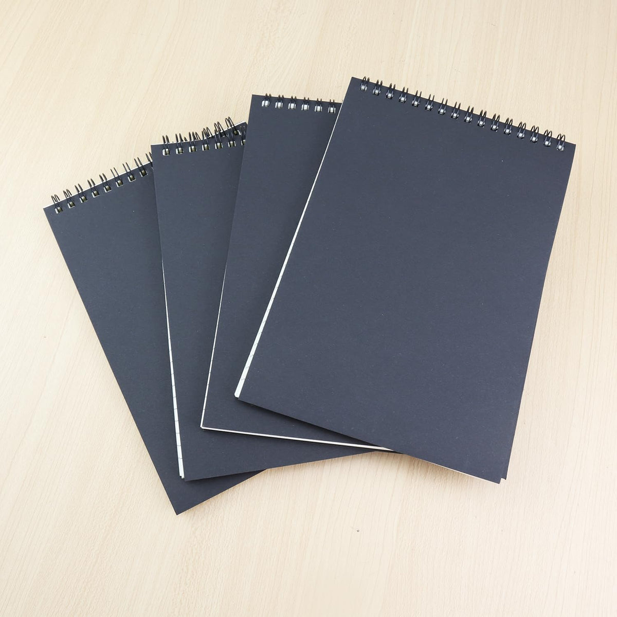 4 Pcs Top Bound Spiral Notebook,8.3 inch x 5.8 inch,60 Sheet,7mm College Ruled Paper,A5 Spiral Note