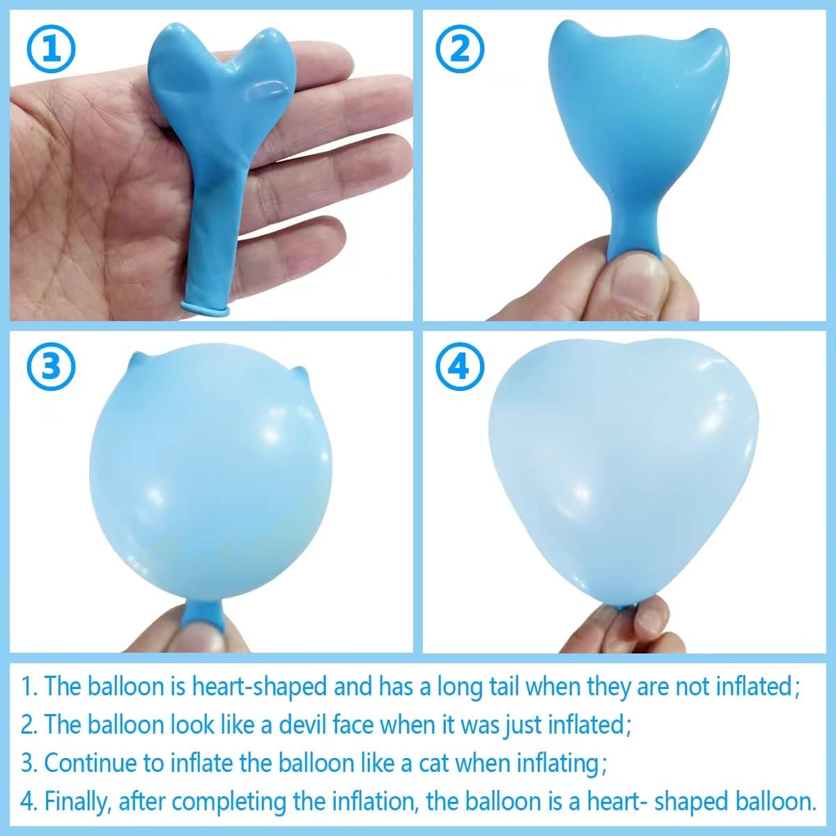 100 6-inch White Color Heart shaped Latex Balloons for Valentines Day,Propose Marriage,Wedding