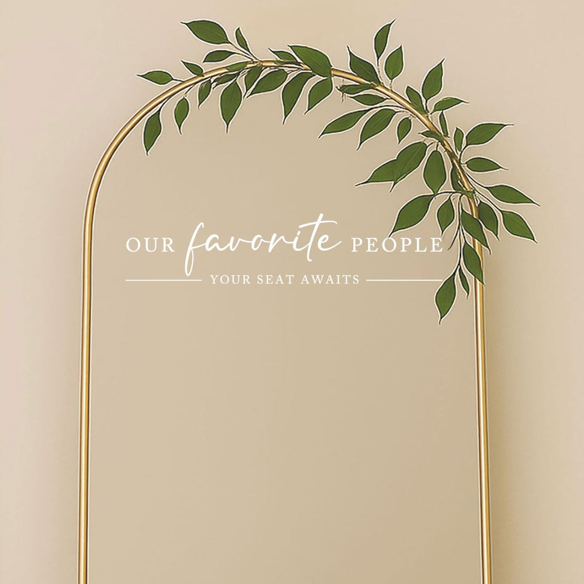 Our Favorite People Vinyl Decal, Find Your Seat Vinyl Decal, Wedding Sign Decal, Seating Chart