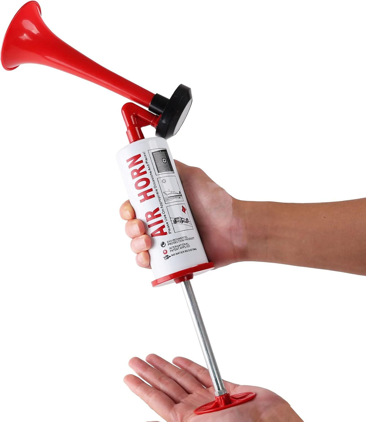 AOLINHAN Reusable Air Horn Loud Boat horn Handheld Stadium Horns Aluminum Personal Safety Handheld