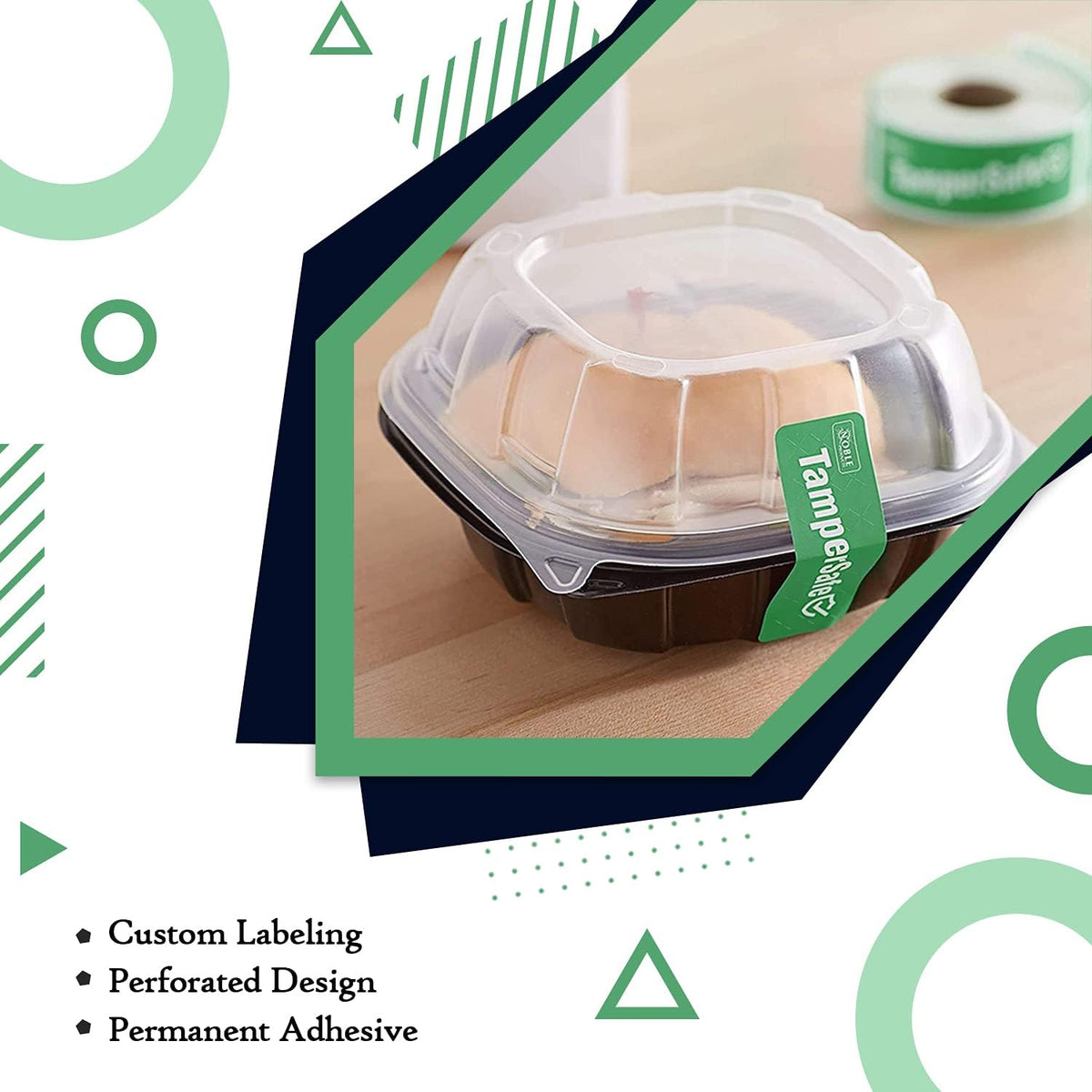 Angel's Peel Lounge Tamper Proof Stickers Roll — Tamper Evident Stickers for Containers, Cups