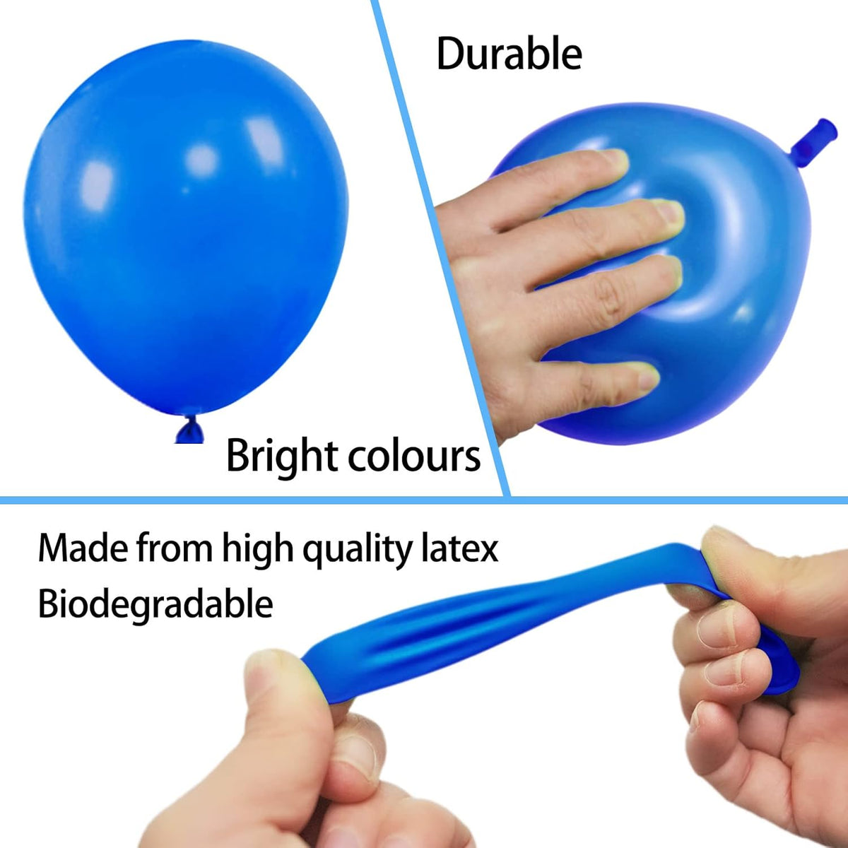 KAWKALSH 200pcs Balloons 5 Inch Assorted Colors, Small Mini Rainbow Latex Balloons for Party