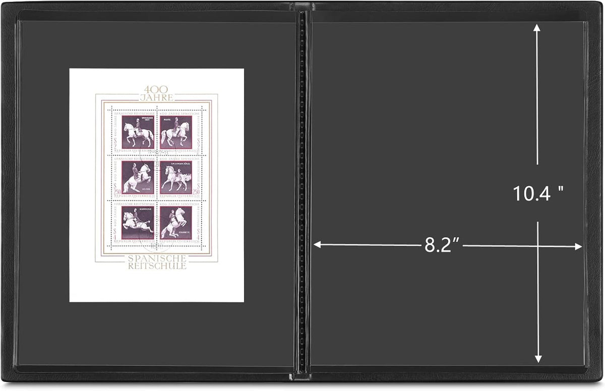 MUDOR Stamp Albums for Collectors, 1 Pockets Stamp Book for Collectors, 10 Sheets Stamp Stockbook