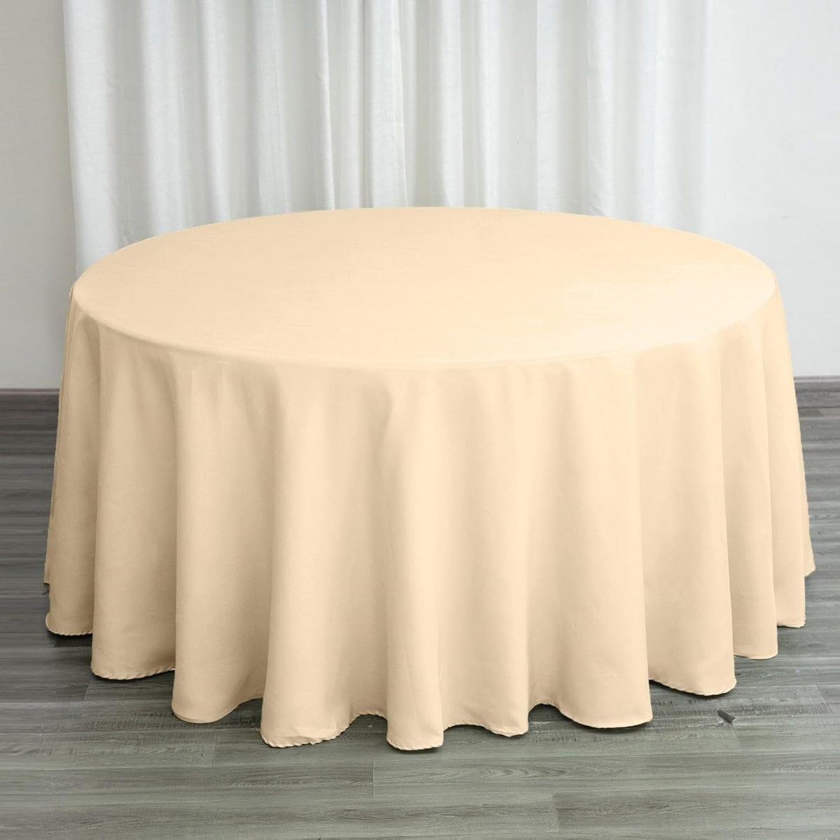Efavormart Round Tablecloth, 120 Inch Stain & Wrinkle Resistant Washable Table Cloth, Decorative