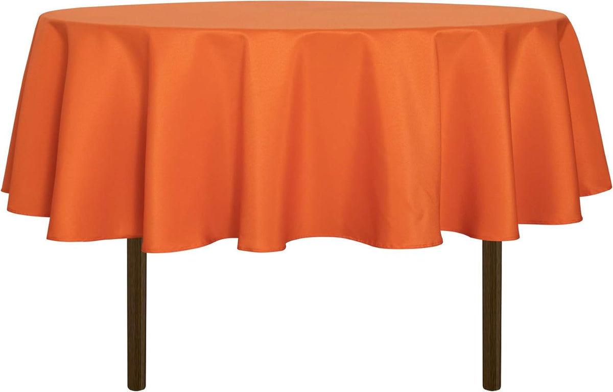 sancua Round Tablecloth - 60 Inch - Water Resistant Spill Proof Washable Polyester Table Cloth