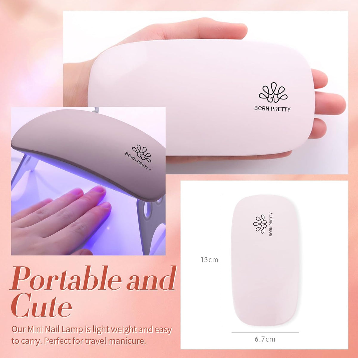 BORN PRETTY Extension Nail Gel Kit-6 Colors Gel Kit Nude Clear Jelly All-In-1 Set Builder Glue with