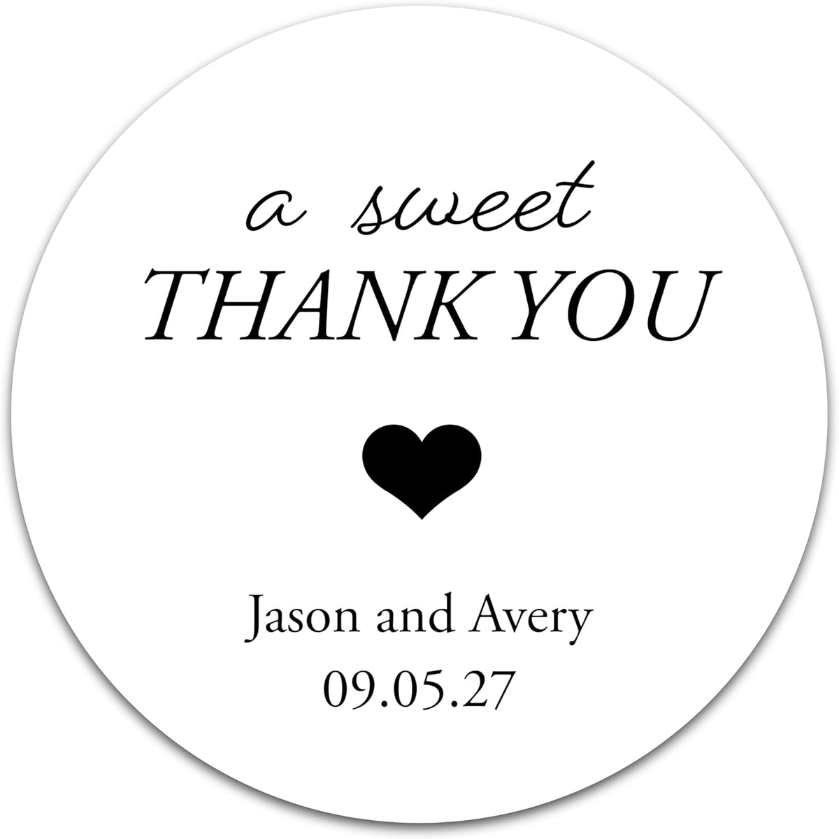 Personalized Wedding Stickers - Custom Wedding Envelope Seals for Invitations, Thank You Cards, and