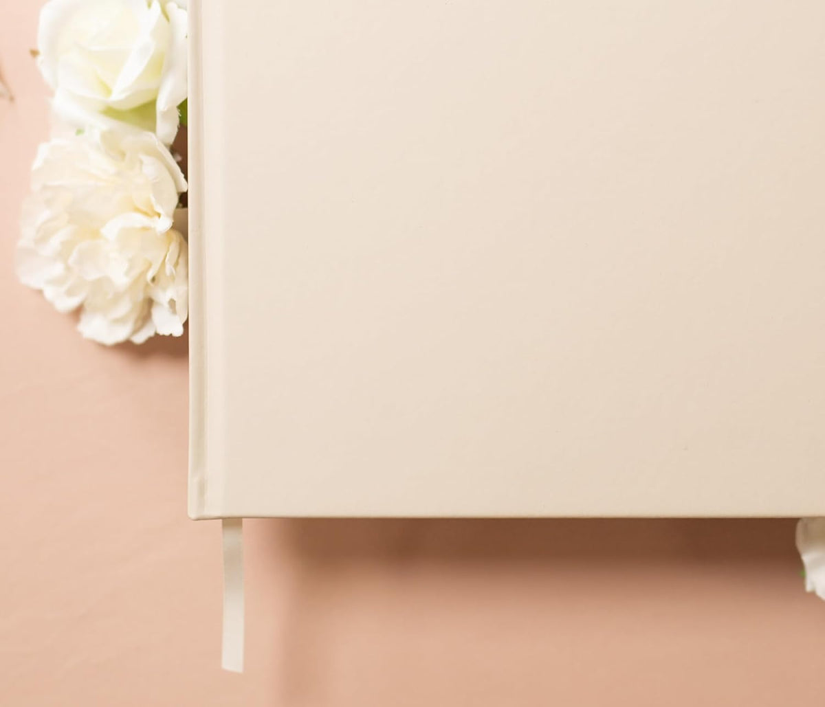 MUUJEE Personalized Guestbook in Oats- Premium Custom Modern Guest Book for Wedding Reception