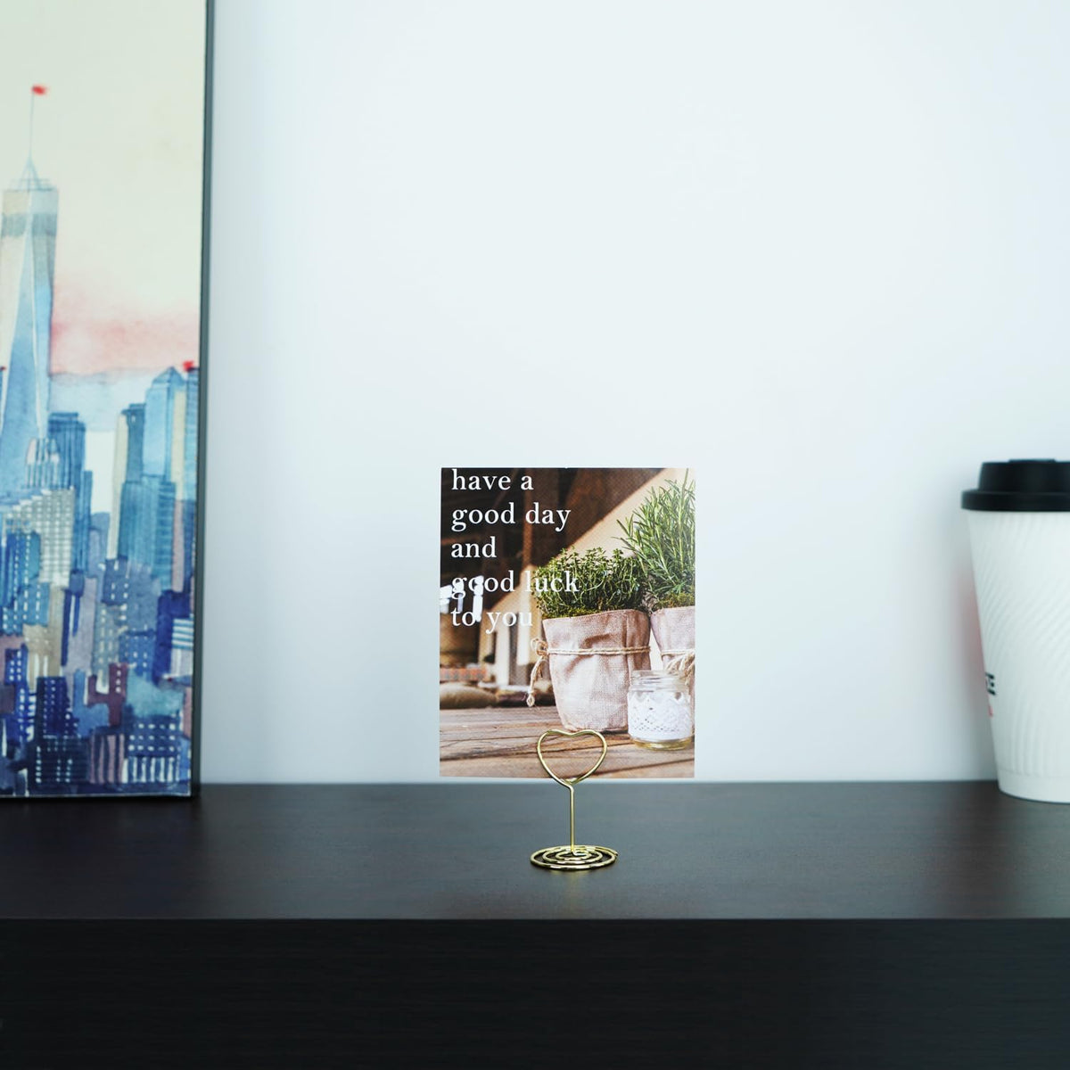 20PCS Mini Table Number Holders, Heart Shaped Place Card Holder, Premium Photo Holders for Tables