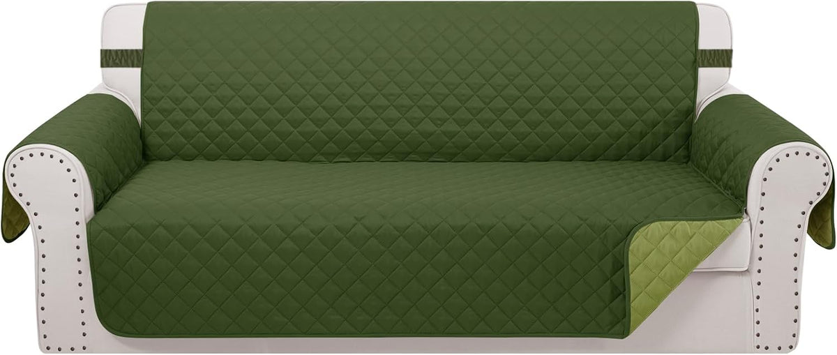 Reversible 4 Seater Sofa Cover 91 Inch Large Couch Cover Furniture Protector(Sofa
