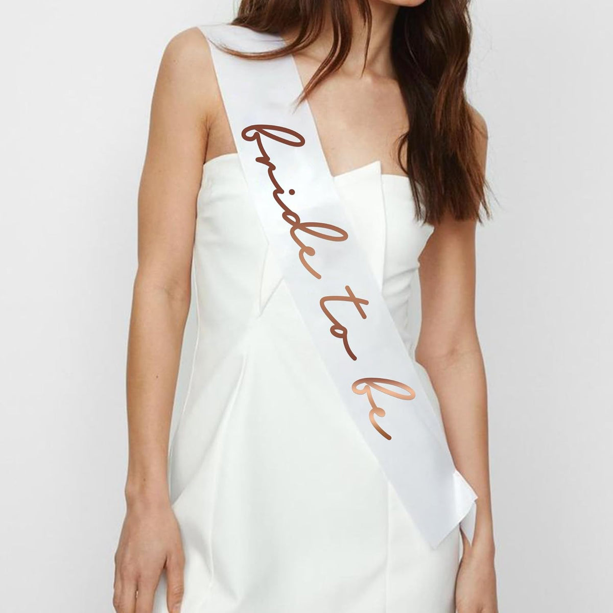LADY&HOME White Bride To Be Sash,Bachelorette Party Decorations,Bach Supplies,Bridal Shower