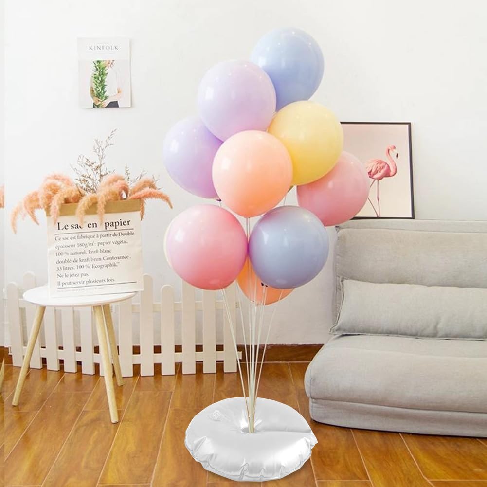 White Balloon Arch Weights, Heavy Duty Water-Filled Base Weights for Party Backdrop Stand Frames