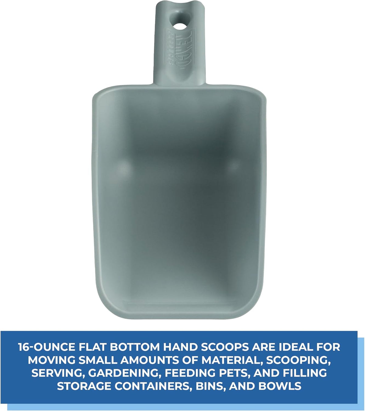 Vikan Remco 630088 Color-Coded Plastic Hand Scoop - BPA-Free Food-Safe Kitchen Utensils, Restaurant