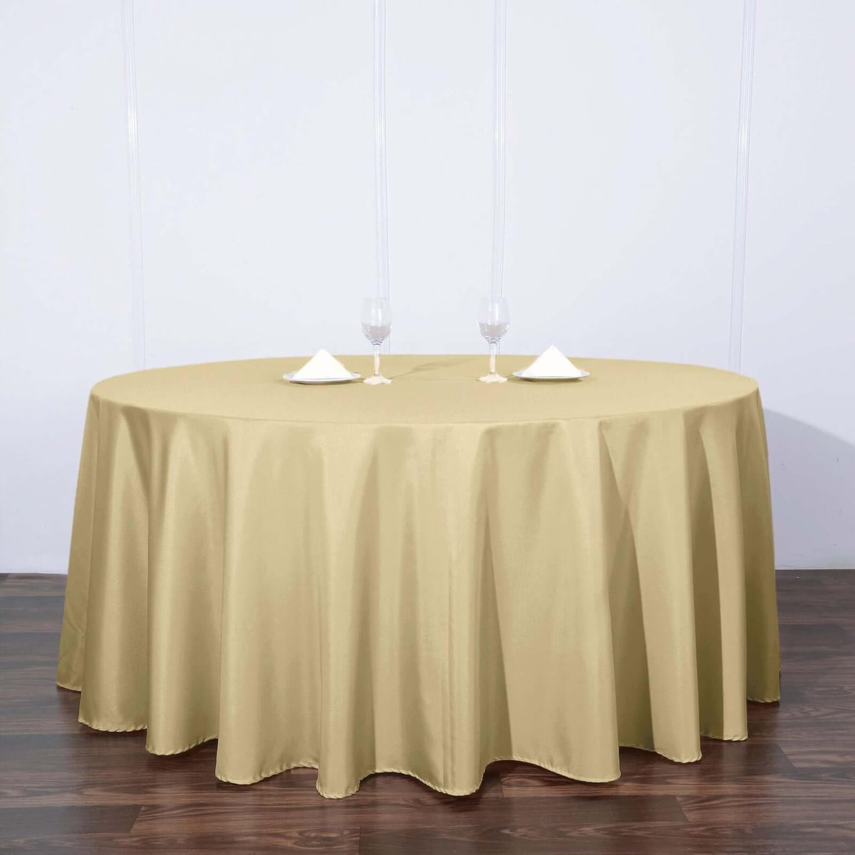 Efavormart Round Tablecloth, 120 Inch Stain & Wrinkle Resistant Washable Table Cloth, Decorative