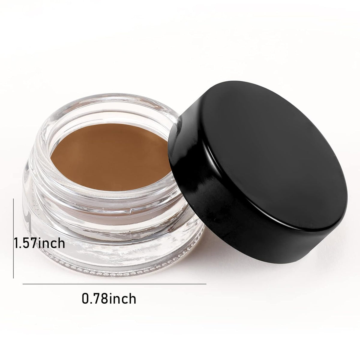 Boobeen 2 Pcs Eyebrow Pomade Cream, Waterproof Brow Pomade Gel High Pigmented Long-lasting for