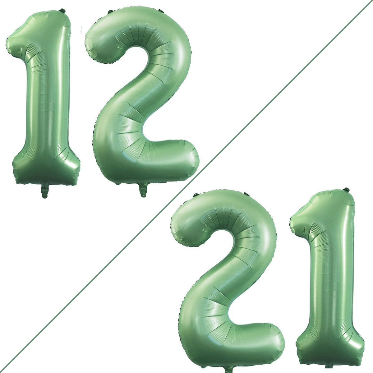 GOER Number 12 Balloons for 12th Birthday Sweet 12 Party Decorations,42 Inch Jumbo Foil Helium 21