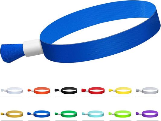 Green-Power America 100 Pcs Cloth Event Wristbands, Event Wristbands, Colored Wrist Bands for