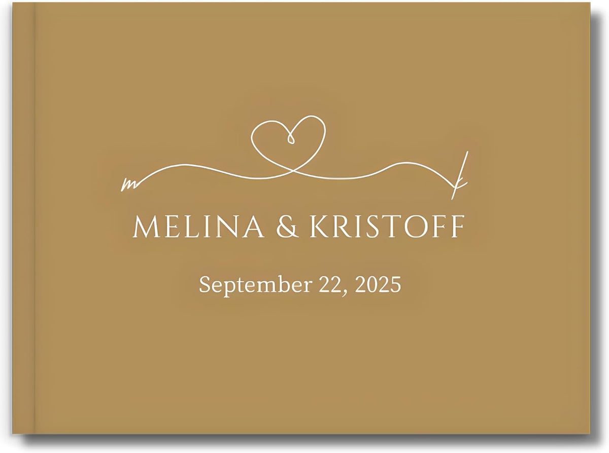 Wedding Guest Book – Personalized Polaroid Guest Book for Wedding Reception, Custom Sign In Photo