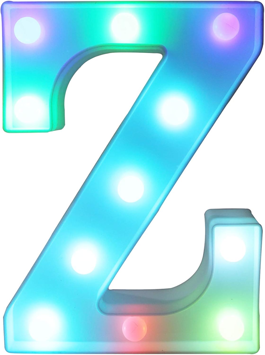 Pooqla Colorful Marquee Letters LED Light Up Letters with Remote, Party Birthday Letter with Lights