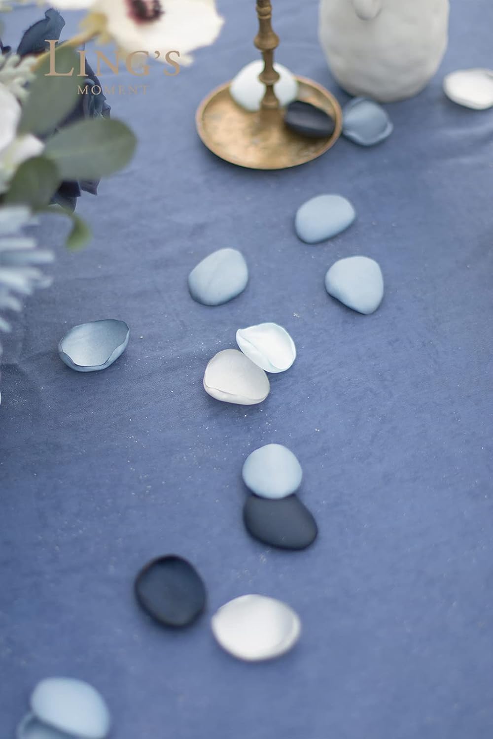 Ling's moment Rose Petals, Silk Flower Petals for Wedding/Aisle/Flower Girl Baskets/Table